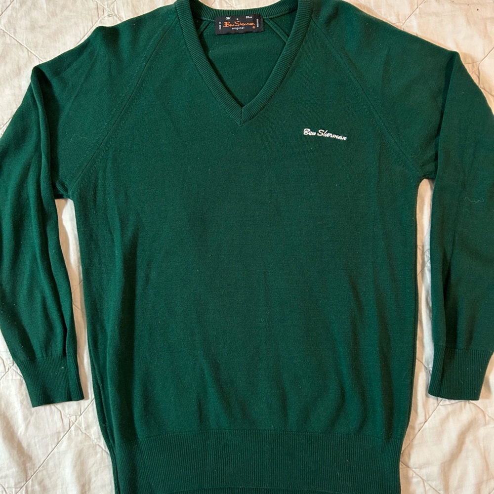 VINTAGE BEN SHERMAN VNECK SWEATER SZ SML